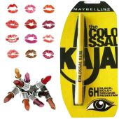 Pack of (10) maybelline lipsticks with free kajal